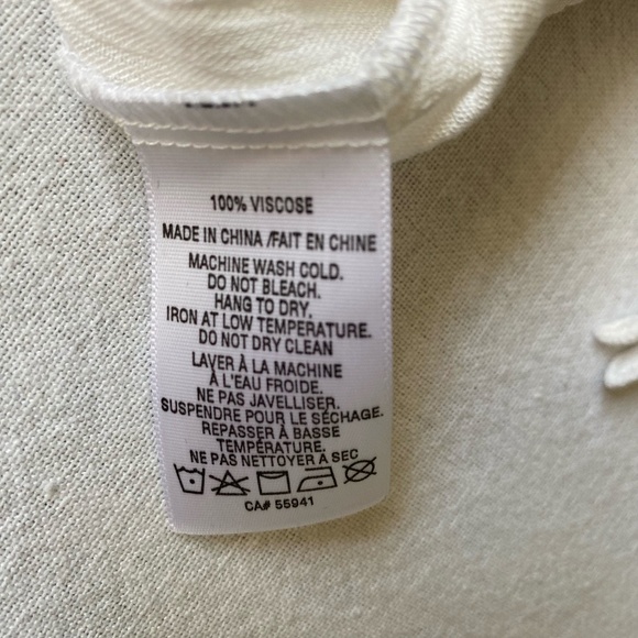 Harlow White Jasmine Woven Lightweight Oversized Short Sleeve Top- Sz-S - Picture 14 of 15